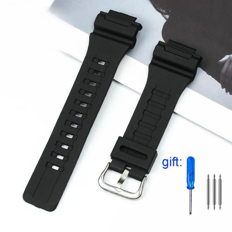 Для Casio AQ-S810w 800 W-735H TRT-110H AEQ-110w AE-1000W W-735H SGW-300H MRW-200H F-180WH Силиконовые ремешки для часов