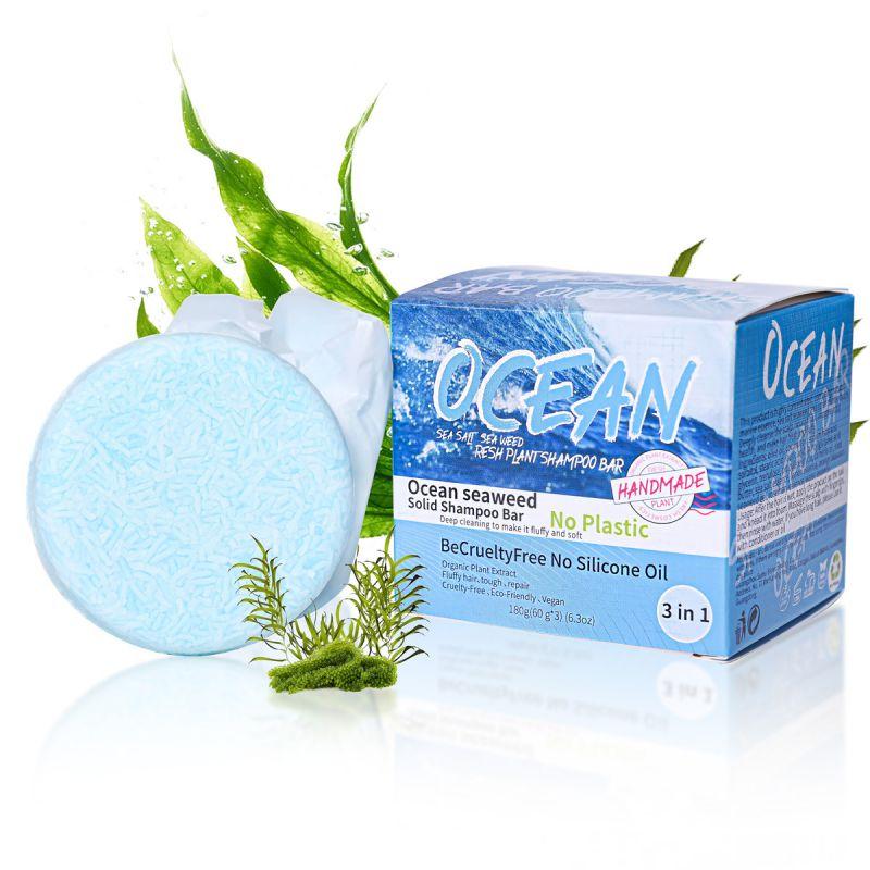 3 шт./набор шампунь-мыло, растительный шампунь, мыло, глубокое очищение/контроль жирности/пушистый/гладкий/крепкий у корней волос/питательный, восстанавливающий/против перхоти
