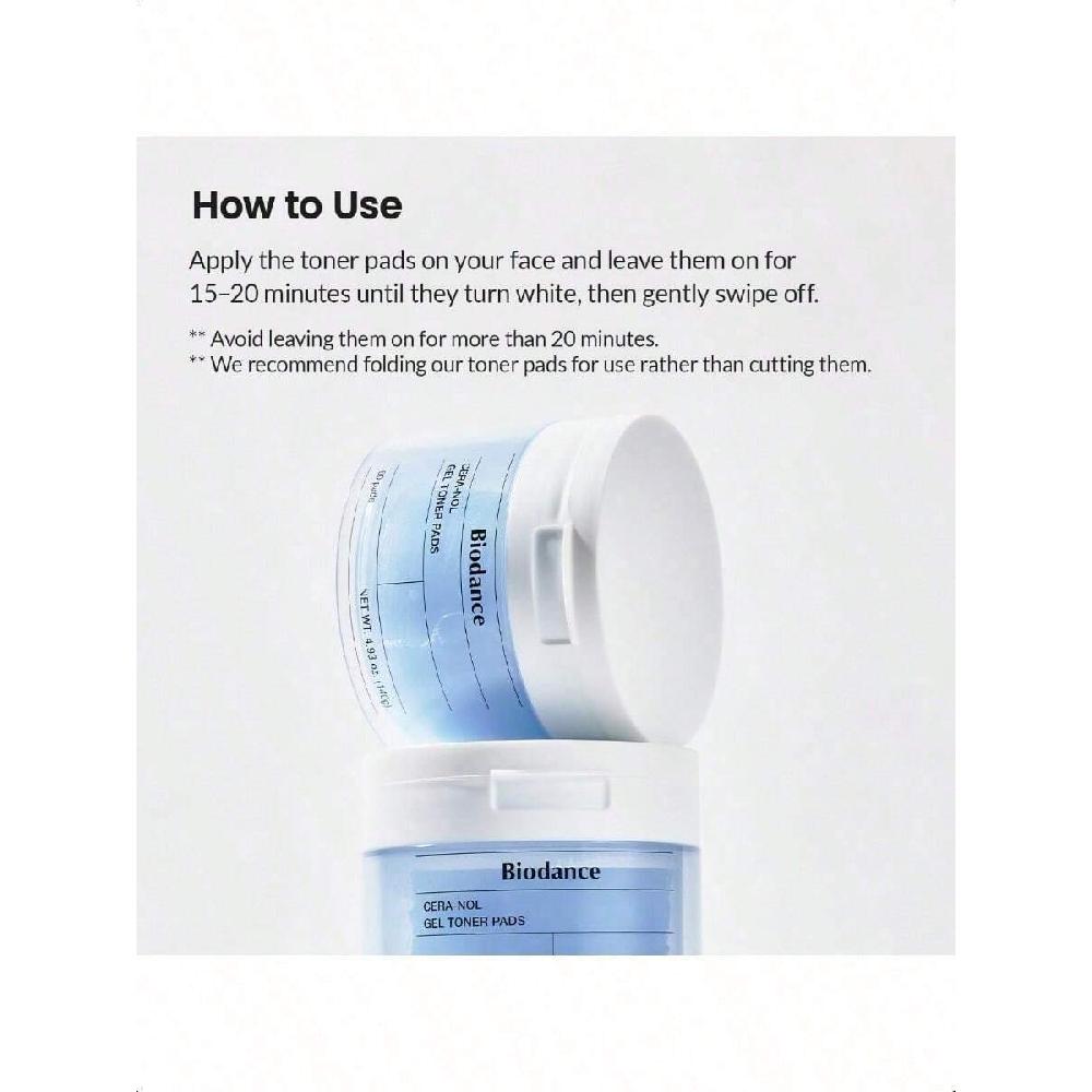 Biodance Cera-nol Gel Toner Pads 140/60pads