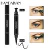 HANDAIYAN Двуглавая черная подводка для глаз с треугольным уплотнением для макияжа и красоты