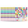 10 Sheets Colorful Consecutive Number Sticker 1-100 Waterproof Adhesive Small Round Labels for Indoor and Outdoor Use