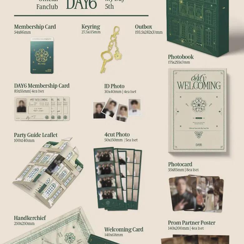 DAY6 Мой комплект фан-клуба «День 5»