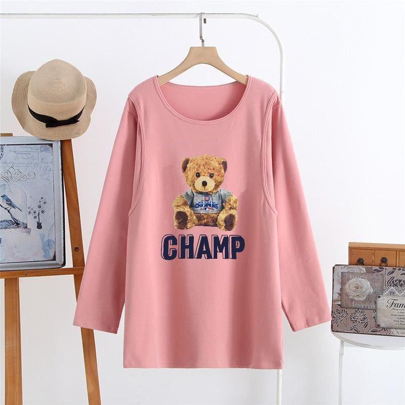 Топ для кормящих с длинным рукавом для беременных - Стильная весенне-осенняя одежда для мам в послеродовой период и кормящих грудью