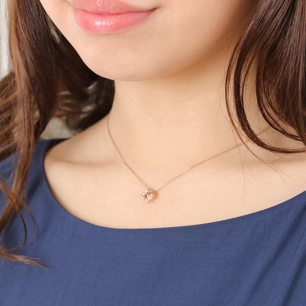 THE KISS Красавица и Чудовище Disney Princess Belle BOX с посланием Серебряное ожерелье [The Kiss] DI-SN1402CB [Disney Collection] [Оригинальная открытка]