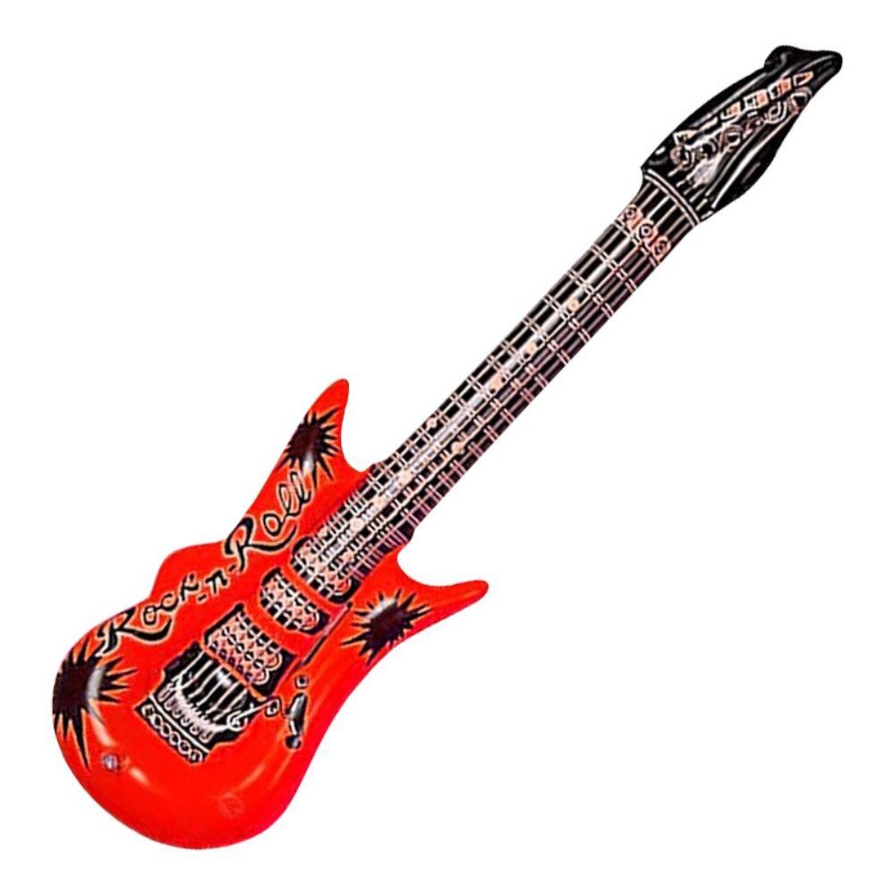 Inflatable Inflatable Musical Instrument Toys Random Color Guitar Foil Balloons Birthdays Party