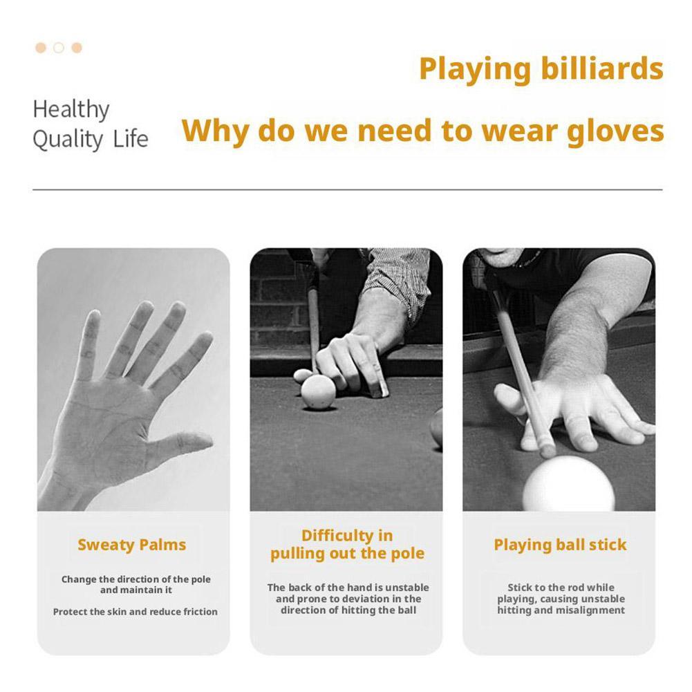 Высококачественная перчатка для снукера, бильярдный кий, пул, левая рука, открытый аксессуар, перчатки для пула, перчатки S L8Y2