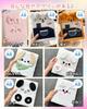 GOKEI Sticker Book A5 Fluffy Cute Lightweight Mini Notebook x Refills x Underlays x PP Sheet Card Pockets Cardboard Inserts Animal Design Girl Card