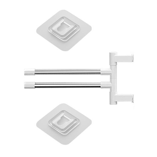 Вешалка для полотенец Универсальная антикоррозийная прочная многорычажная поворотная вешалка для ванной комнаты с несколькими рычагами Вращающаяся вешалка для полотенец