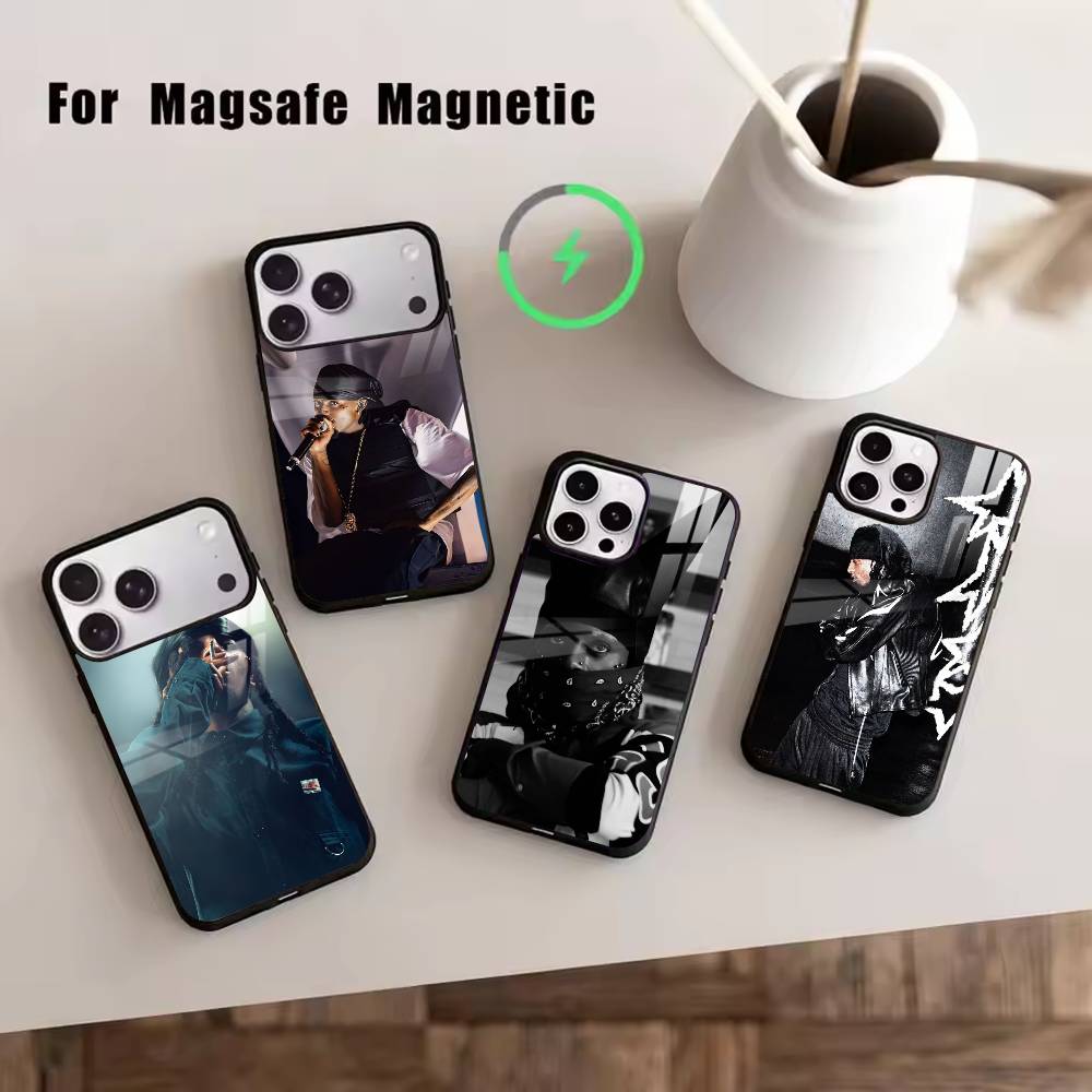 Чехол rage Playboi Carti для iPhone 17, 16, 15, 14, 13, 12, 11 Plus, Pro, магнитный, для беспроводной зарядки Magsafe