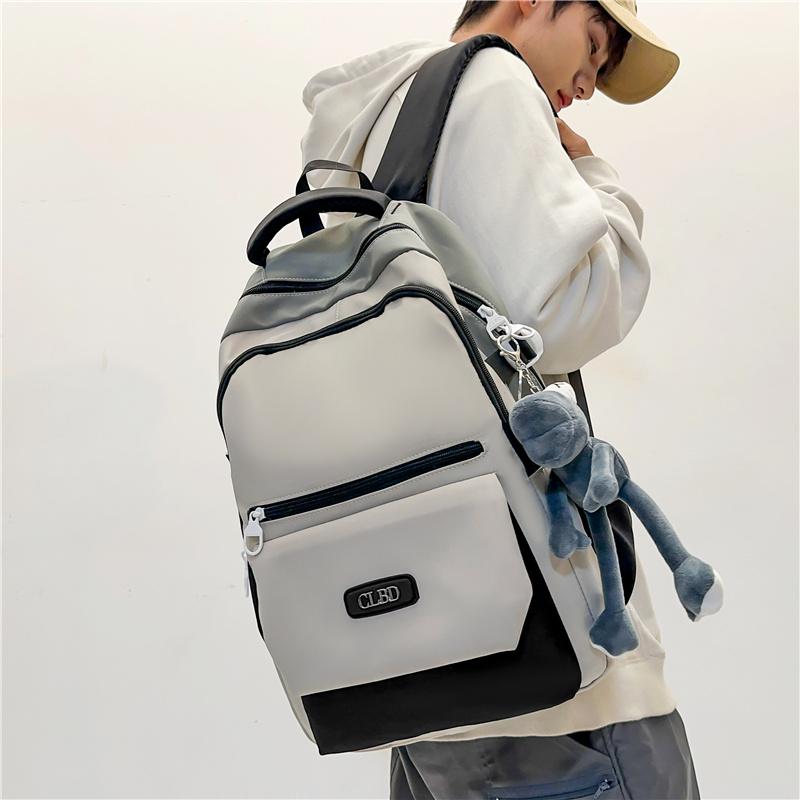 Женский школьный рюкзак Мужской рюкзак большой емкости Открытый контрастный студенческий школьный рюкзак