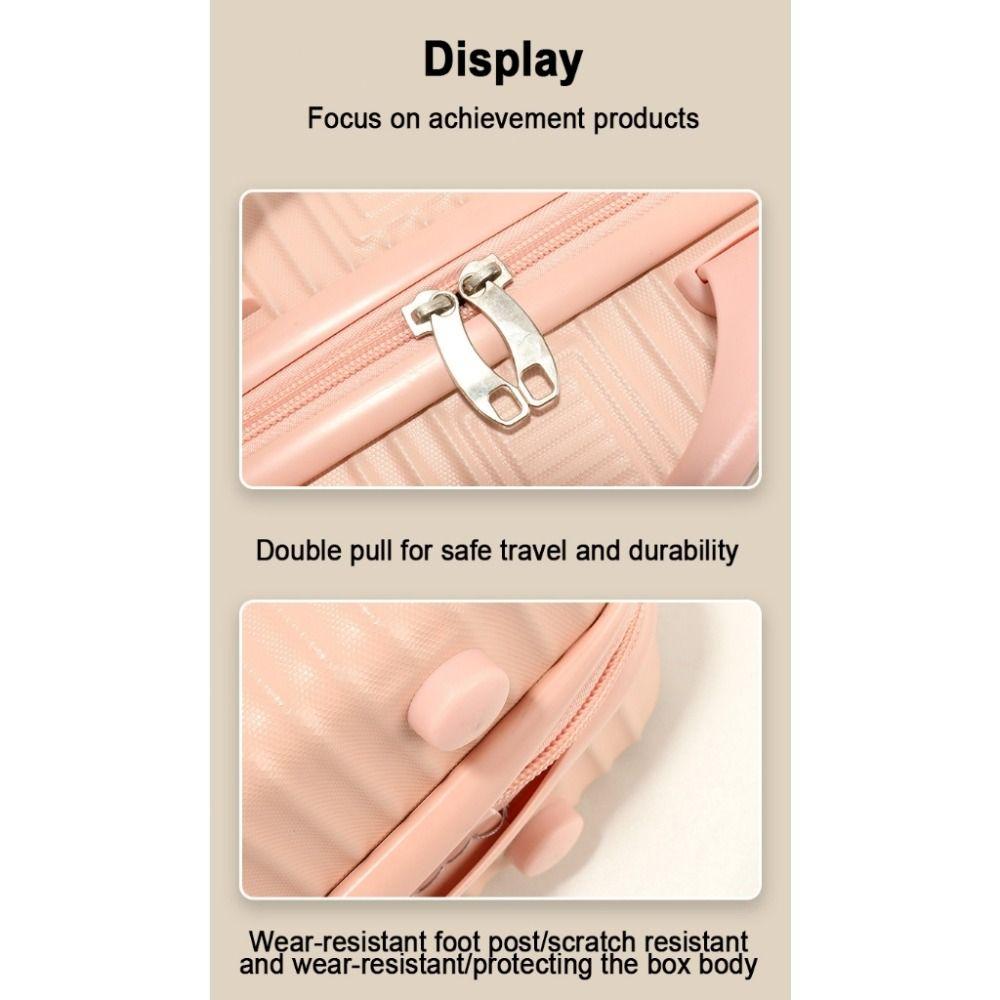 Сумочка Мини Ручной Чемодан Косметичка Багаж Дорожная Коробка с Ремнями 14 Дюймов Косметичка Дорожная
