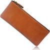 Thin Pencil Case Leather Italian Leather Simple Pencil Case Type [Libra] (Slim [Brown])