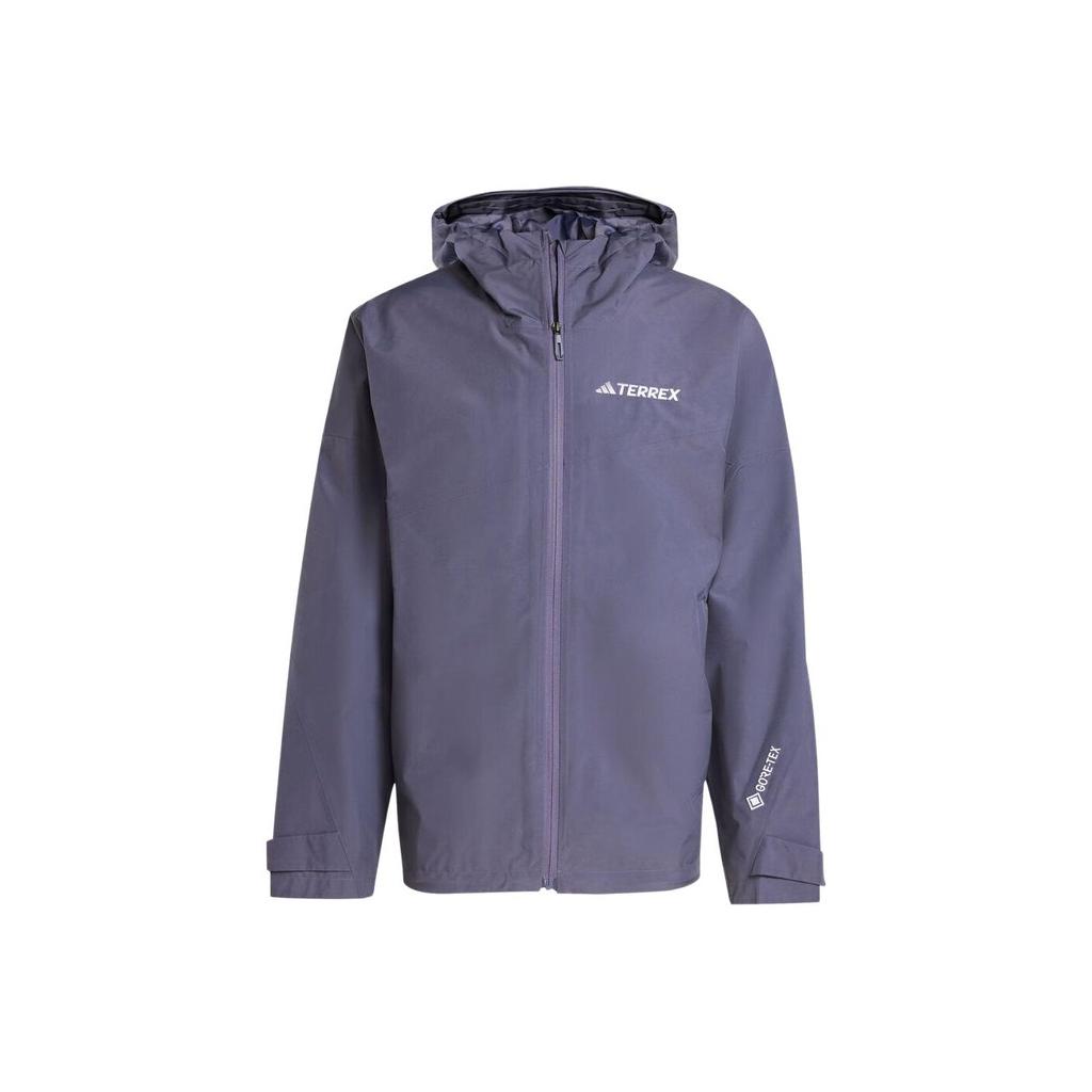 Adidas Terrex FW25 Xperior 2L Performance Водонепроницаемая Модная Удобная Универсальная Куртка с Капюшоном Мужская Куртка JL9749