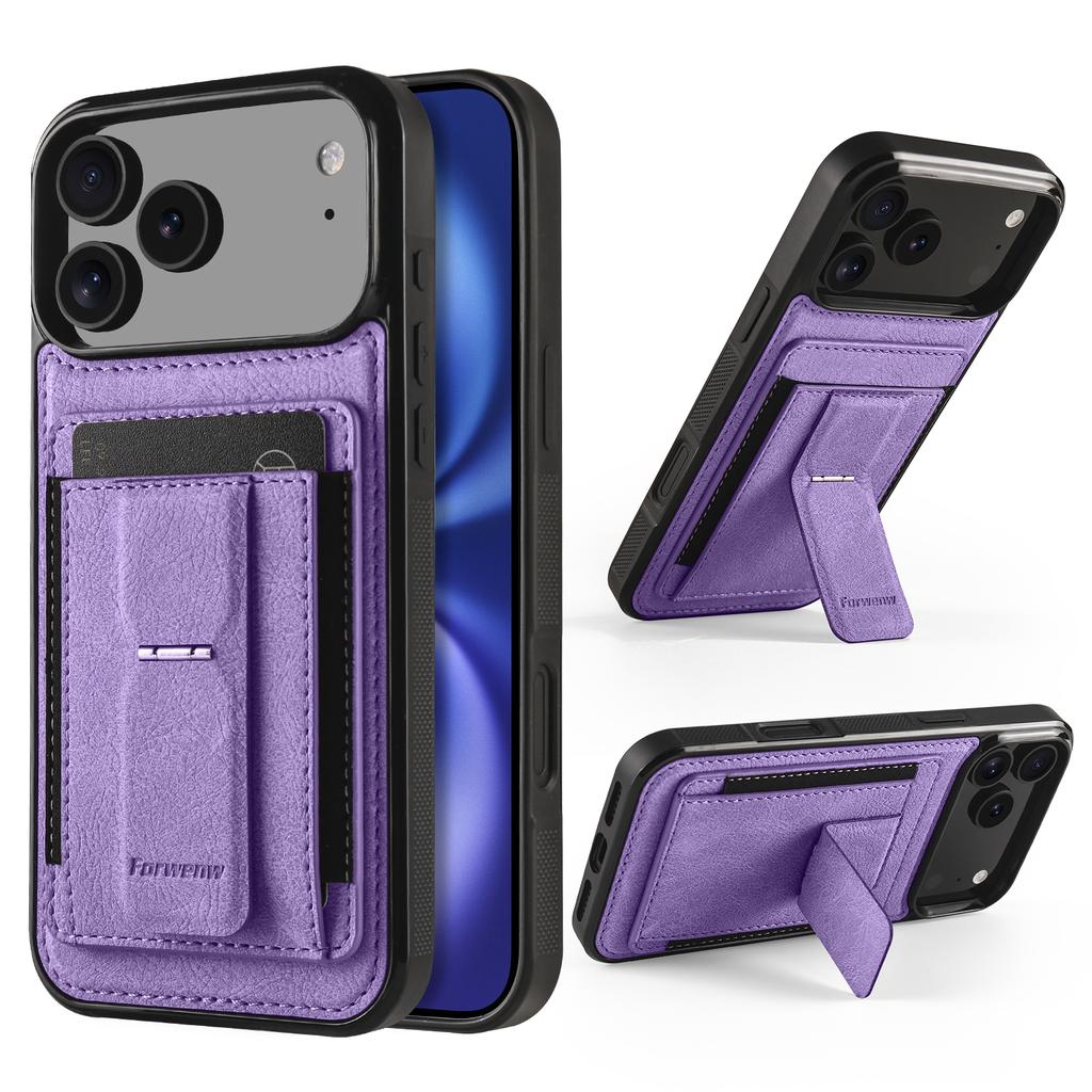 Бизнес-магнитная карта Слоты Кожаный чехол для телефона для iPhone 17 Pro Max 16 15 Plus 14 13 12 11 Pro Max Mini 16E Крышка-подставка