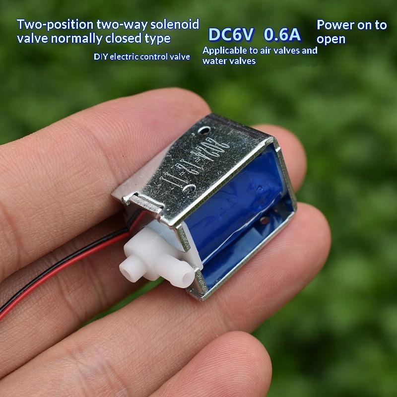 1/5Pcs Normally Closed Mini Air Solenoid Valve Dc 5V/6V Mirco 2-Position Water Valve Electrically Controlled Valve