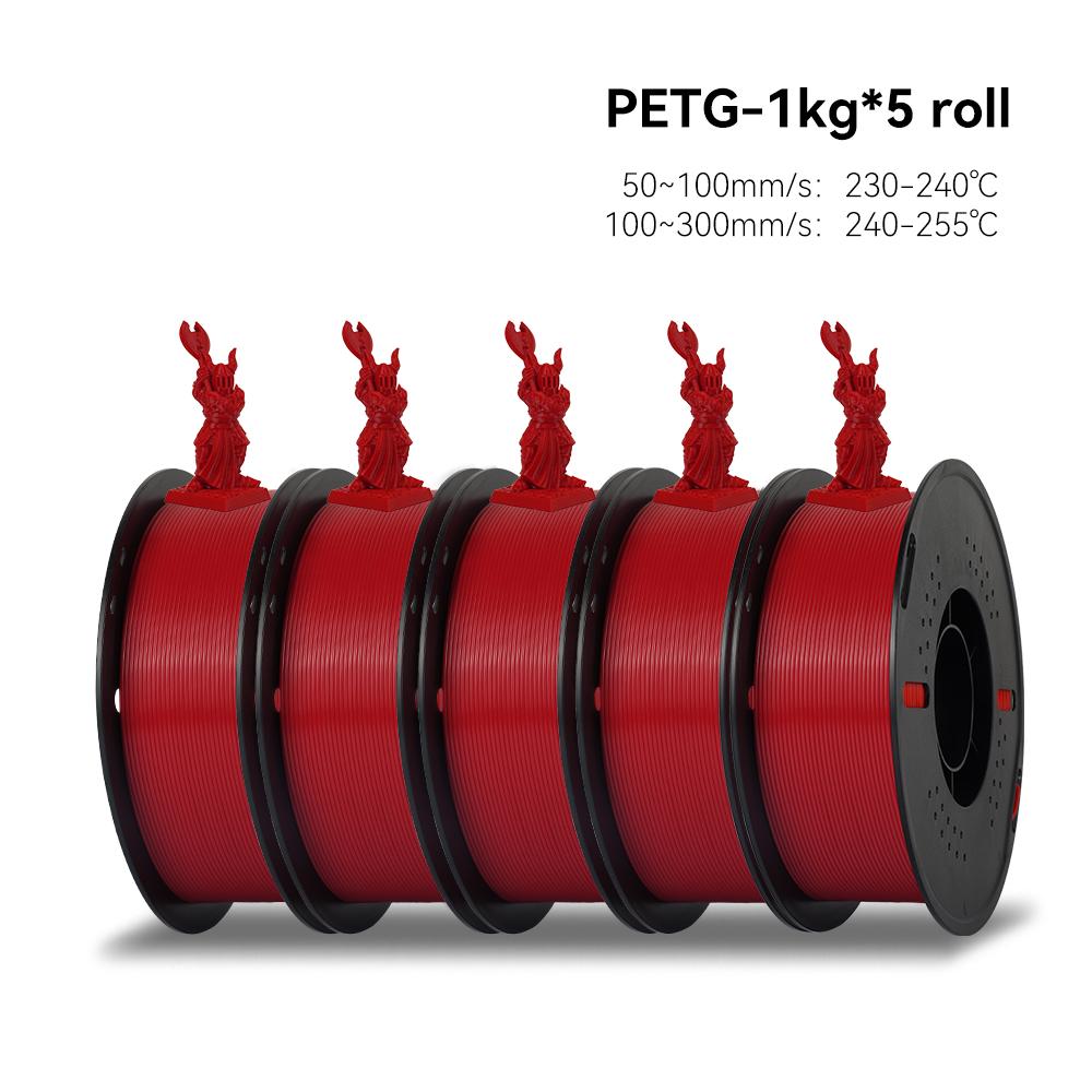 KEEPANG 5KG PETG 3D Printer Filament 1.75mm High Toughness Neatly Wound 3D Printing Material DIY Crafts Tools for 3D Printer