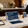 Thickened Business Card Display Stand Single Layer Visiting Card Organizer  Office Supplies
