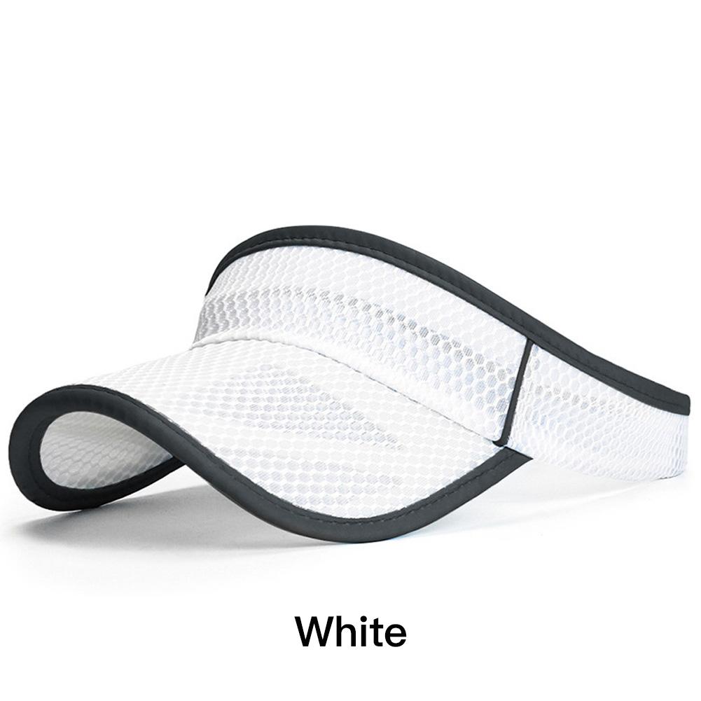 Adjustable Breathable Anti UV Empty Top Sun Visor Unisex Cap For Outdoor Sports Tennis Golf Running Beach Travel Party