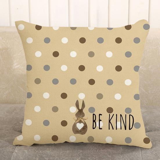 Наволочка с пасхальным кроликом, очень мягкая, износостойкая, моющаяся, не выцветающая, квадратная наволочка для дивана, наволочка