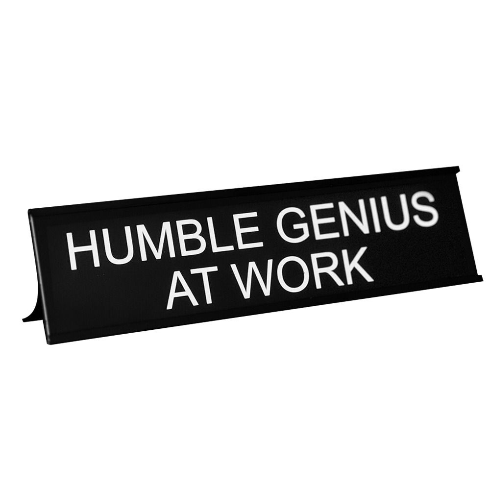 Lightweight Desk Sign Black Seating Sign Funny Seat Cards  Office