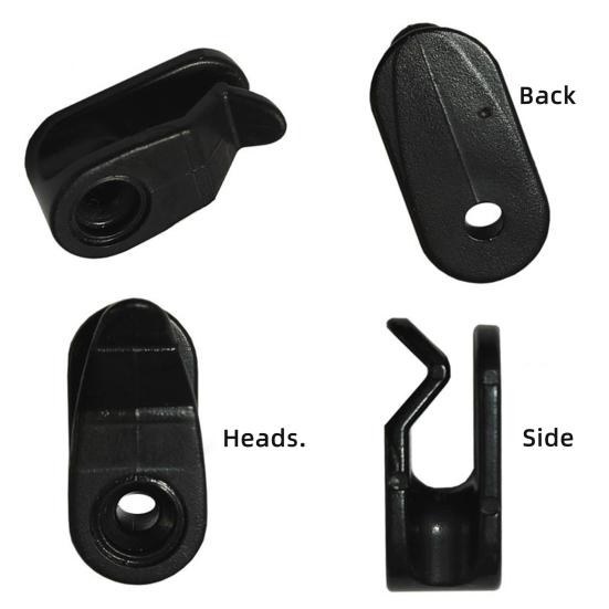 10 шт. уличные клипсы для гирлянд, высокая стабильность, простая установка, всепогодные крючки-подвески для кабеля сказочной гирлянды