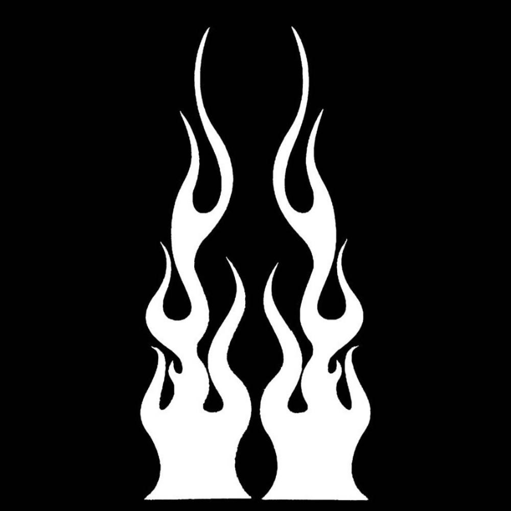 Flame Exterior Accessories Scratch Sticker Marks Headlight Decal Creative Car Sticker Waterproof