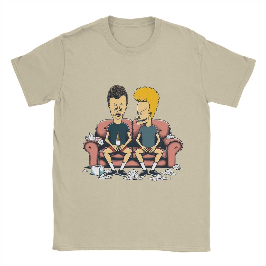 Бивис и Баттхед Футболка Лето 100% Хлопок Футболки Для Мужчин Досуг Повседневная Футболка Короткий Рукав Винтажные Футболки