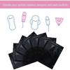 100-200PCS Feminine Personal Disposal Bags Refill Pack Black Opaque Bags for Sanitary Tampons Pads Liners Go Out for Emergency