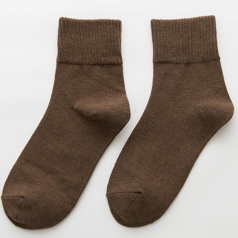 Вязаные женские носки, модные однотонные длинные носки, женские осенне-зимние носки в стиле Харадзюку в стиле винтаж