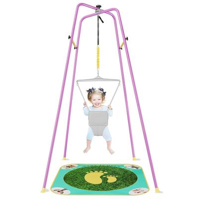 LUCKY BIG NINE Jumper Porta Stand Детская игрушка Jump Exercise Детская фитнес-рамка (Темно-фиолетовый)