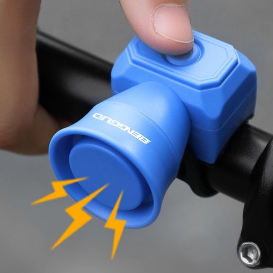 Electric Bike Horn 120dB Loud Sound IPX4 Waterproof USB Rechargeable Mini MTB Road Mountain Bicycle Handlebar Alarm Bell Bike Accessories