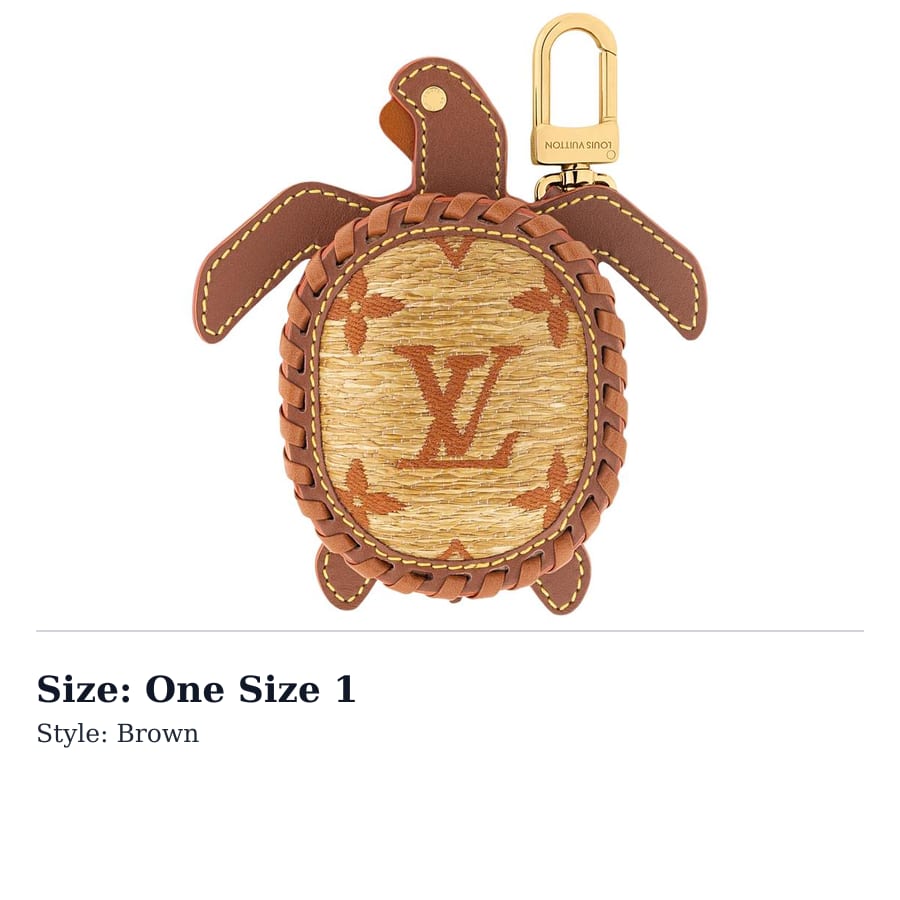 LOUIS VUITTON Canvas Charms Unisex Brown M02576-