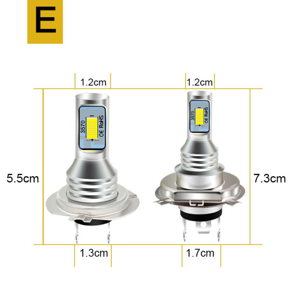Золотой свет ледяной голубой белый свет H4 80W 3570 2SMD подсветка автомобильный светодиод декодирование противотуманные фары H4 мотоцикл