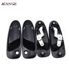 4 Pcs For Honda Civic 1.5L 1.6L 1992-1997 Black Exterior Car Door Handle Front / Rear Left Driver & Right Passenger LH RH