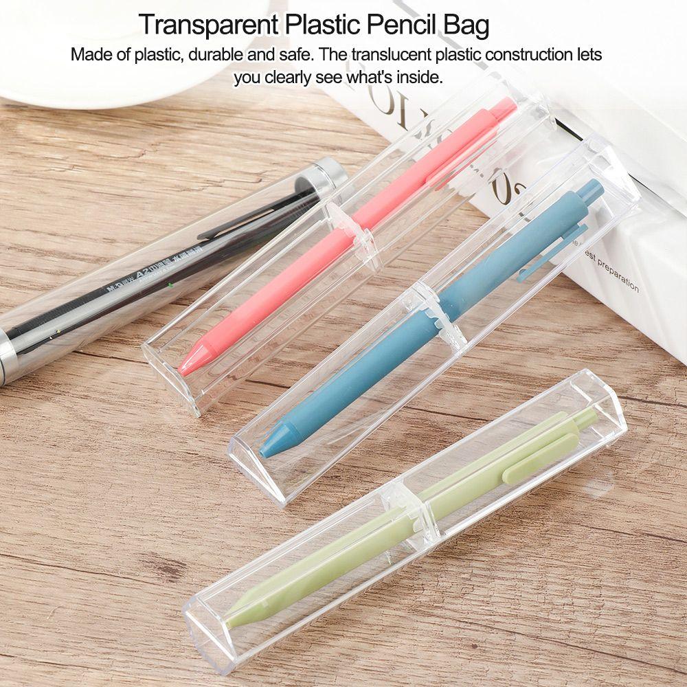 Gift Solid Color Polygon School Office Supplies Pen Storage Case Pen Box