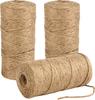 100M 2mm Natural Vintage Jute Rope Cord String Twine Burlap Ribbon Crafts Gift Wrapping Wedding Party Decoration