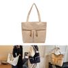 2023 New Winter Street Style Large Corduroy Tote Handbag With Zipper Closure
