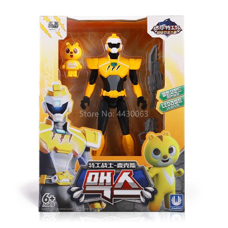 Newest Mini Force Transformation Toys with Sound and Light Action Figures MiniForce X Simulation Animal Dinosaur Mini Agent Toy