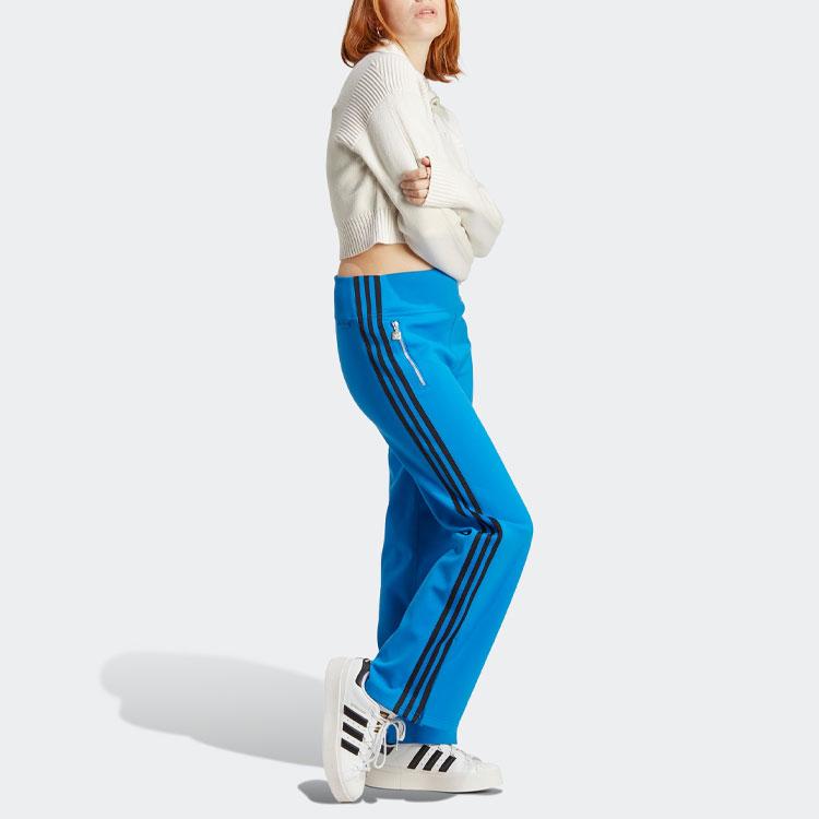 Adidas Оригинальная синяя трикотажная спортивная куртка с вышитым логотипом и полумолнией, короткая женская куртка розового и белого цвета HM2050