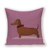 Bulldog Cute Dog Theme Pattern Double-Sided Printed Pillow Cover Short Plush Suitable Living Rooms Bedrooms Throw Cushion Cover