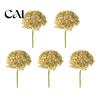 Fake Hydrangea Stems for DIY Floral Arrangements Artificial Autumn Silk Flowers with Retro Burnt Edge, Multi Colors Bendable Realistic