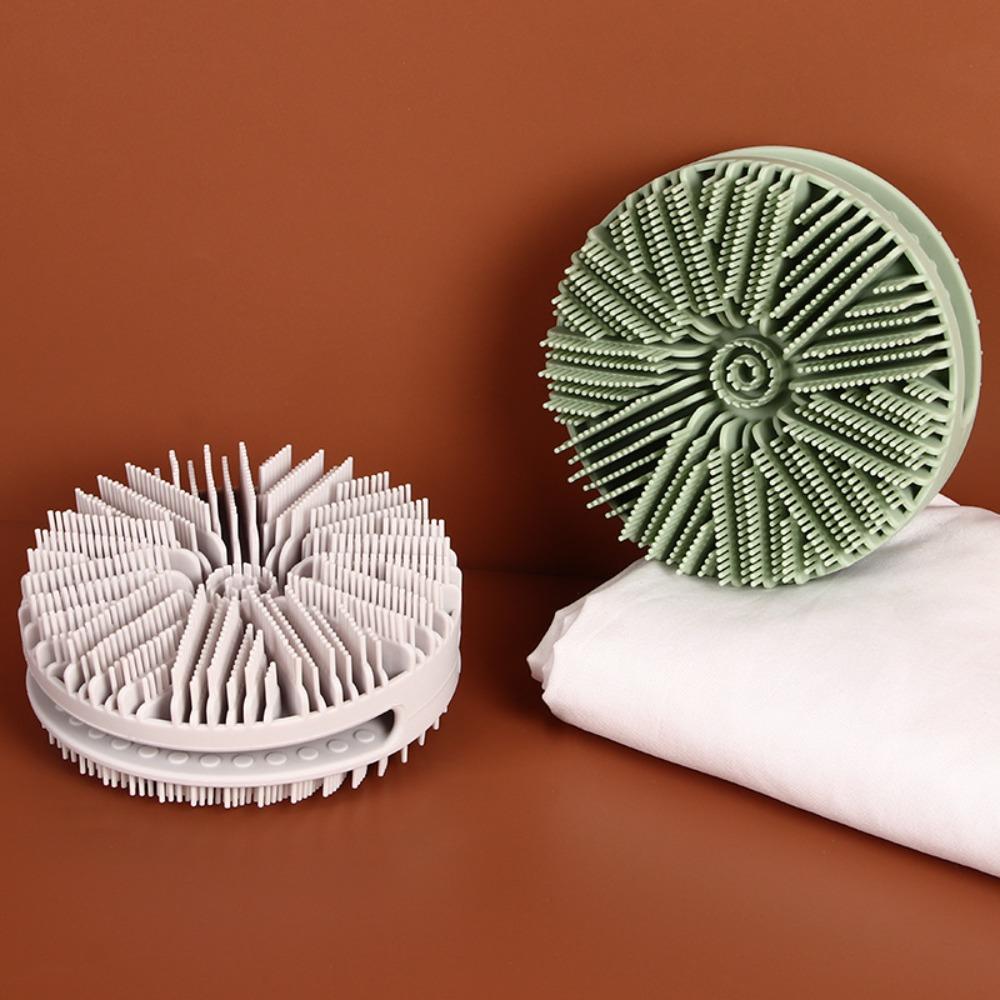 Портативная ручная щетка для ванны, двухсторонняя массажная щетка, силиконовая щетка для ванны, ванная комната