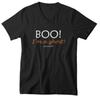 Мужская футболка с V-образным вырезом Boo I'm a Ghost Act Scared Хэллоуин Осенняя футболка Страшная футболка