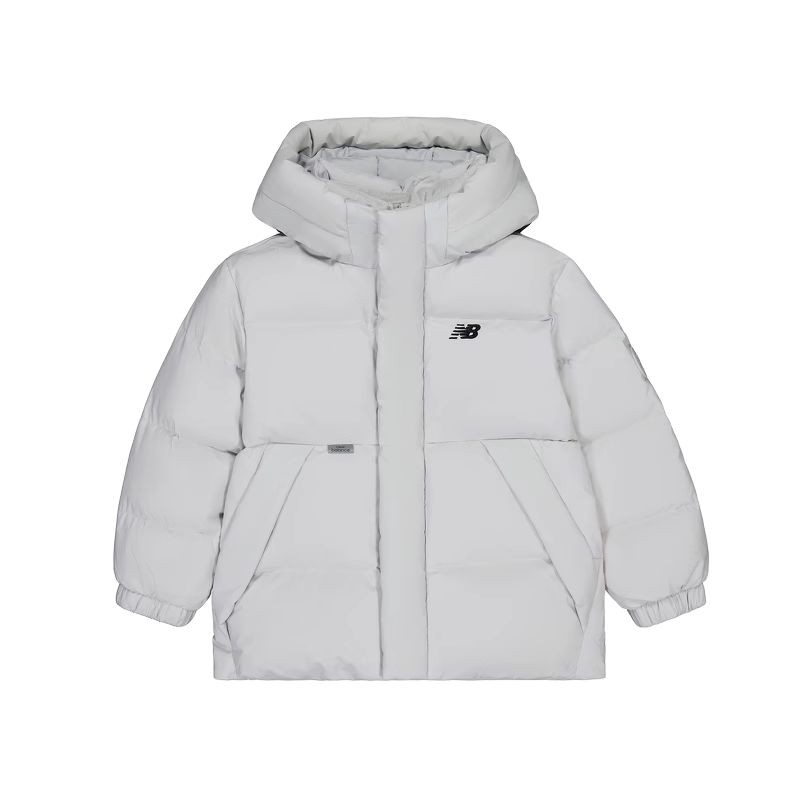 New Balance NB Down Jacket Kids' Silver White 7PE4E063-LGR