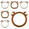 Warm Car Steering Wheel Cover Anti-Slip Reindeer Antler Steering Wheel Cover  Four Seasons