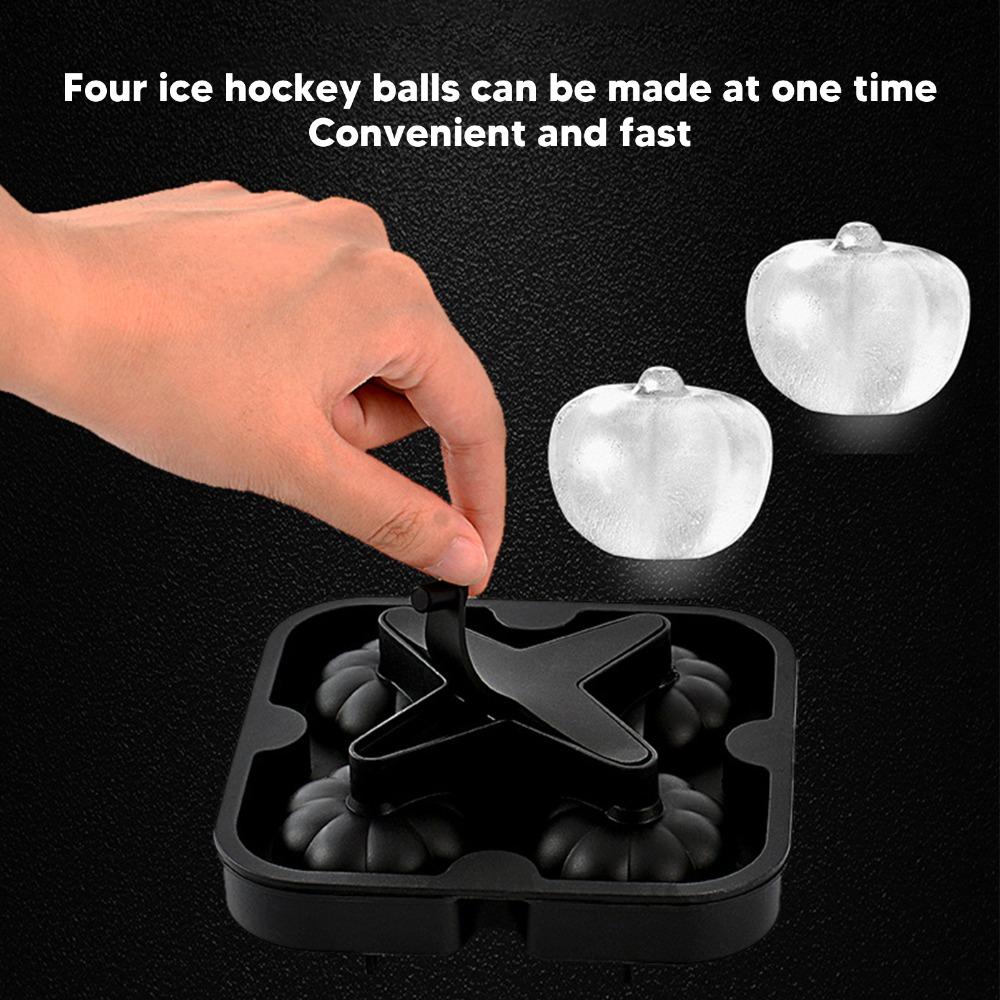 3D Pumpkin Shape Whiskey Ice Mold Silicone Ice Ball Maker Mold Durable Pumpkin Ice Ball Mold Home