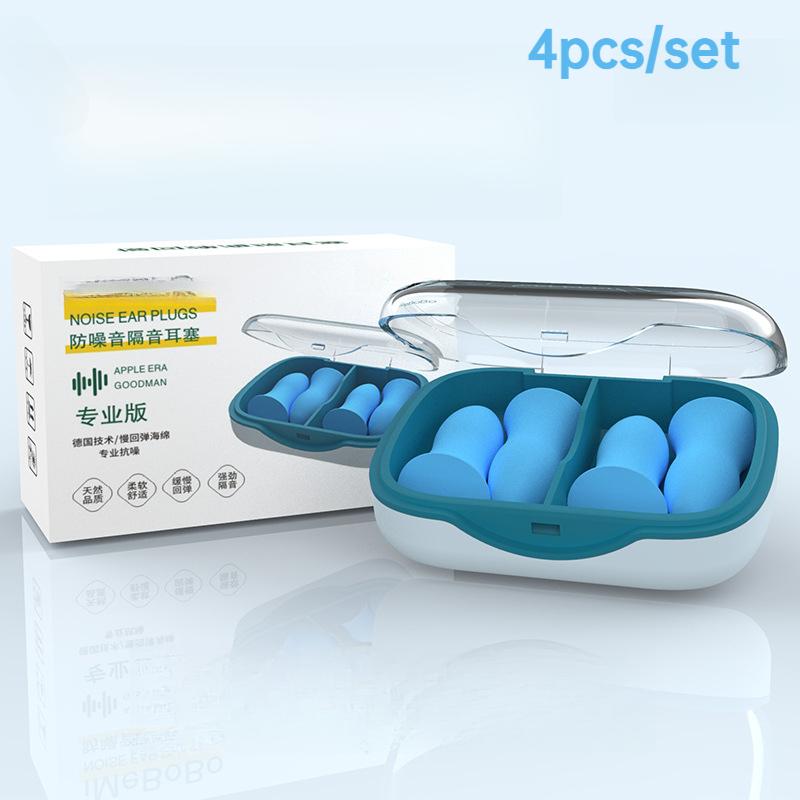 Noise-Canceling Foam Earplugs for Sleep, Study & Snore Reduction – Super Soft Adult Ear Plugs (4/10-Piece Set)