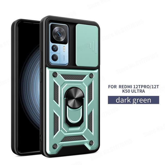 Чехлы для Xiaomi 12T Pro, сверхмощный защитный чехол для Mi 12 Lite 12X 12 Pro, защитный чехол для слайд-объектива для Xiaomi 11T Pro 11 12, чехол с магнитным кольцом