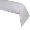Bolster Cover - HOME DECO - 45 X 185 Cm - 100% Cotton - Light Grey - Tight Weave