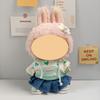 [Cloth  Only]  Sweatshirt Dress Set for 38cm Plush Doll, Including Sweatshirt, Jean Skirt,white Canvas Shoes and Denim Backpack